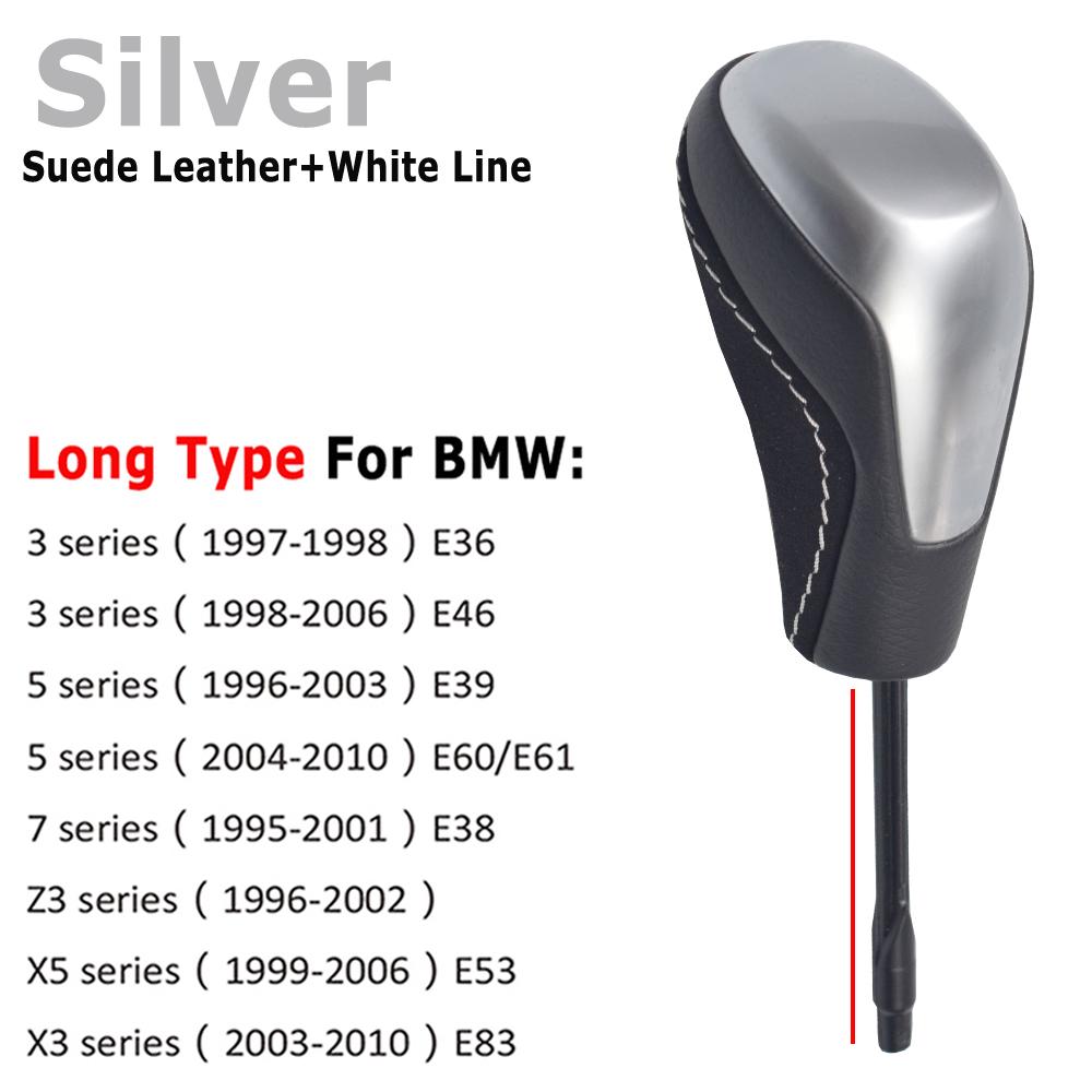 Car Styling For BMW E39 E46 E53 E60 E61 E63 E64 E83 E81 E82 E87 E90 E91 E92 Automatic Car Carbon fiber Gear Knob Lever Shifter