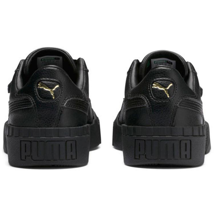 PUMA Cali Thick Sole Low Tops Casual Skateboarding Shoes Black Women's (Unisex) Skateboard Shoes 369155 05
