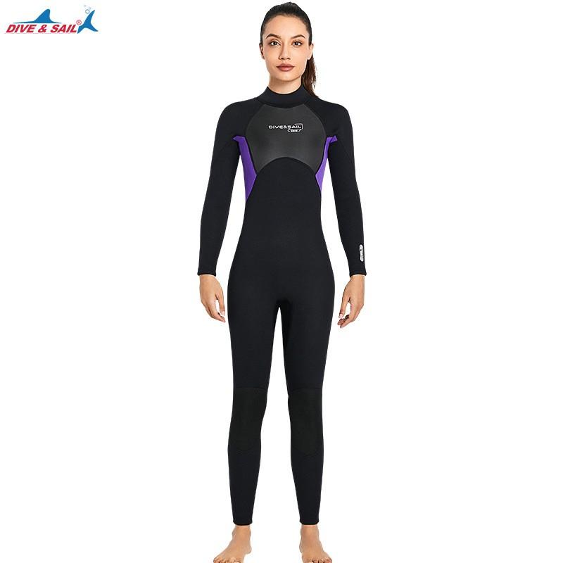 3mm Neoprene Wetsuit Men Women - Full Body Long Sleeve Dive Surf Suit Winter Warmth Snorkeling