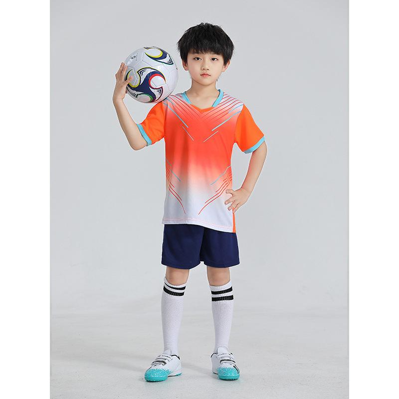 Children'S Football Jersey Set Summer Boys' Badminton Jersey Quick-Drying Primary School Students' Sports Competition Training Clothing