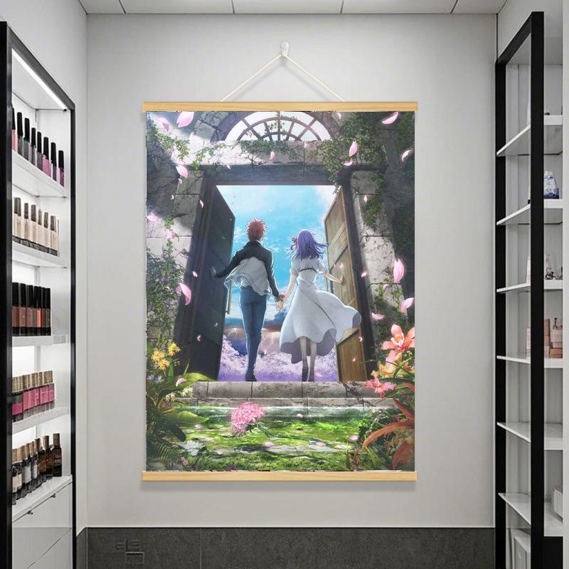 Судьба Ночь Птицы Небес Эмия Широ и Мато Сакура Постер из Комнаты в Общежитии - HD Самоклеящаяся Настенная Наклейка