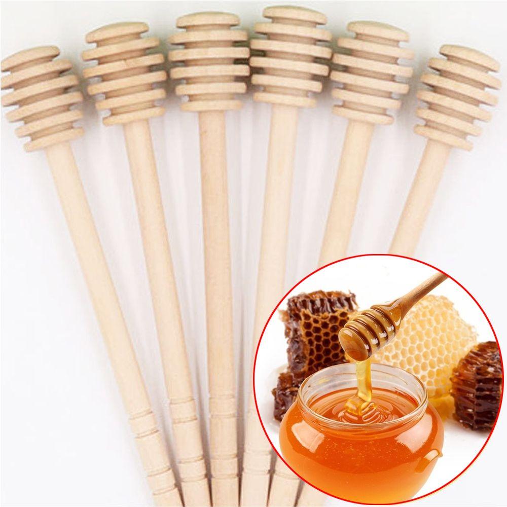1/3pcs Long handle Long Handle Safe Gadgets Mixing Stick Stirring Honey Spoon Wooden Dipper