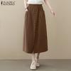Women Casual Elastic Waist Loose Summer Skirts