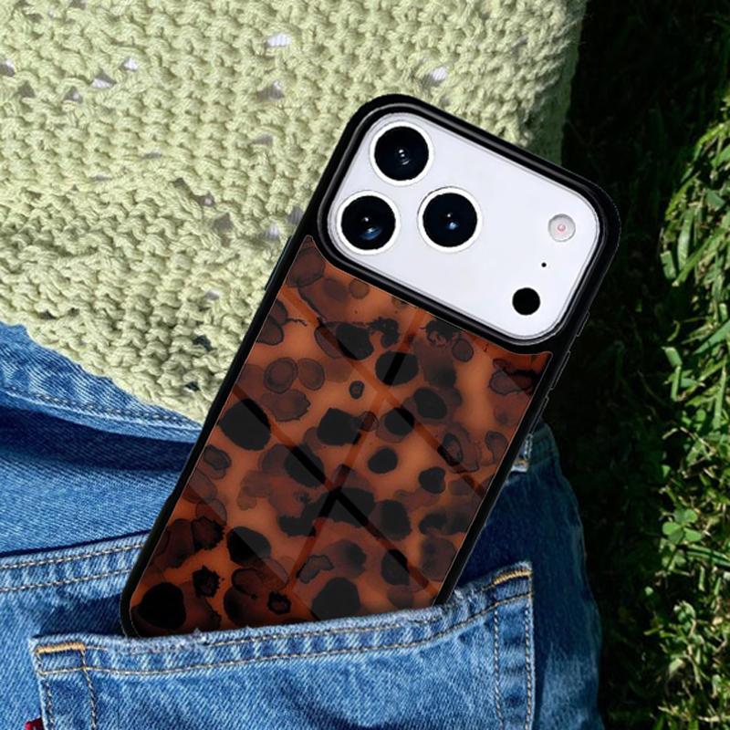 Tortoise Shell Pattern Phone Case For iPhone 17 AIR 16 Pro Max 15 14 Pro 11 12 13 Shockproof Silicone Cover