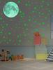 Happykau Светящиеся наклейки Штука Светящиеся Звезды Луна Падающие звезды Светящиеся наклейки Светящиеся наклейки на стену Наклейки-звезды Светящиеся наклейки Сверкающие