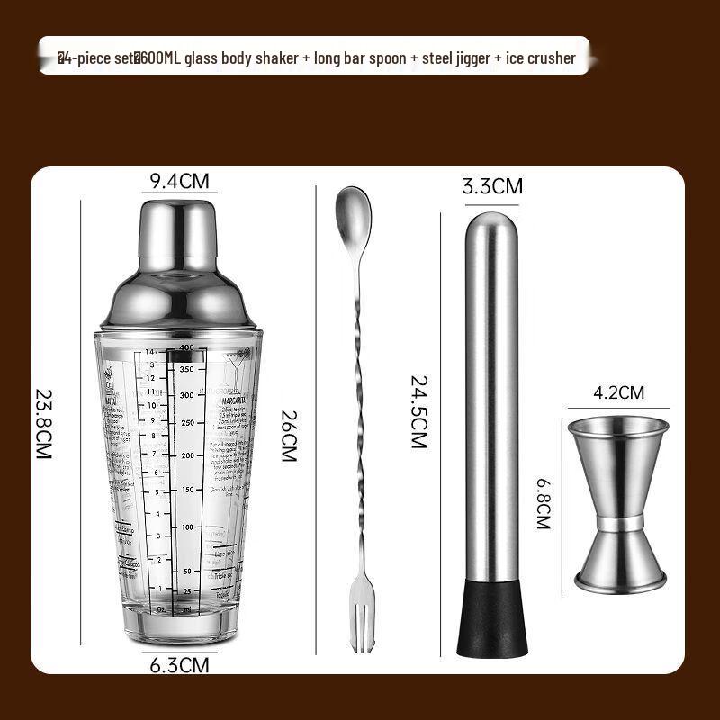 Cocktail Shaker Bartender Tool Set