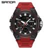 SANDA Fashion Trend Military Style Male Students and Teenagers Multi-functional Luminous Waterproof Electronic Watch