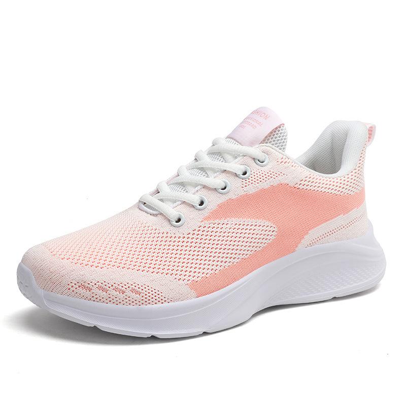 Спортивная обувь большого размера женская новая сетчатая дышащая студенческая обувь для бега женская сверхлегкая с мягкой подошвой обувь для путешествий
