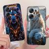 Для Infinix Hot 30 5G X6832 Чехол для телефона с рисунком Крутой Дракон Тигр Для Infinix Hot30 5G Черный Силиконовый Мягкий Чехол