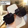 Women's Sunglasses Large Frame Retro Sunshade UV Protection Senior Sense Sunglasses Outdoor Travel Riding Men's Goggles