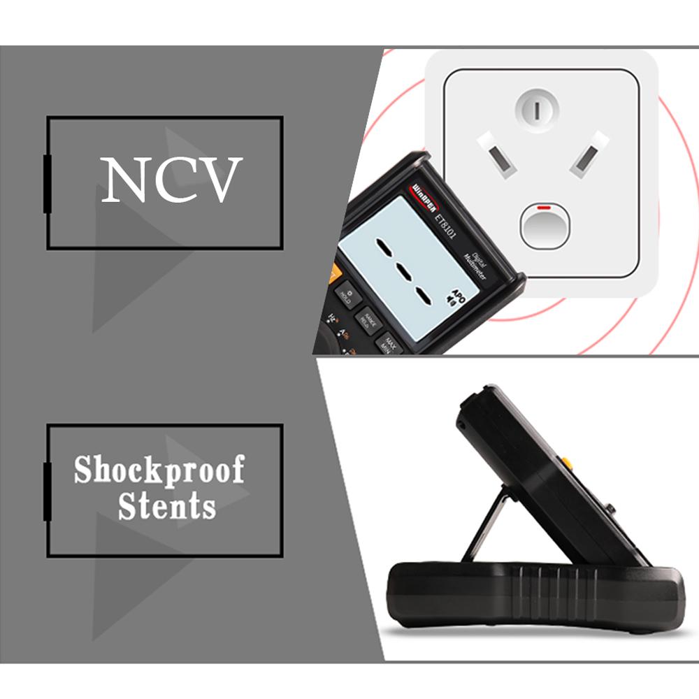 WinAPEX 6000 Counts Digital Multimeter Full Protection Mini DMM Multifunctional Handheld Multi