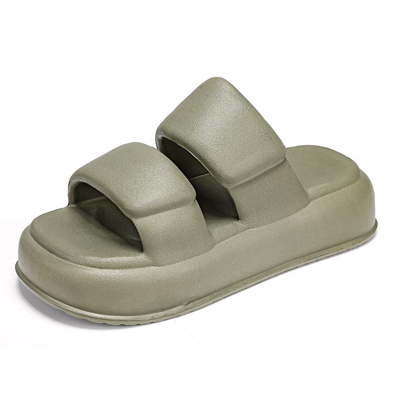 Модные мужские и женские тапочки для ванной Плоские нескользящие однотонные шлепанцы для всей семьи Пляжные тапочки Повседневные сандалии для дома и улицы