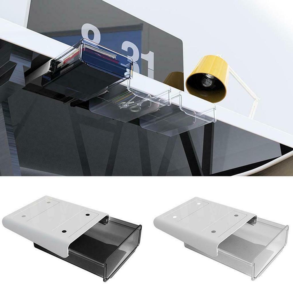 Under Desk Table Drawer Tray Organizer Hidden Storage Box Self Adhesive