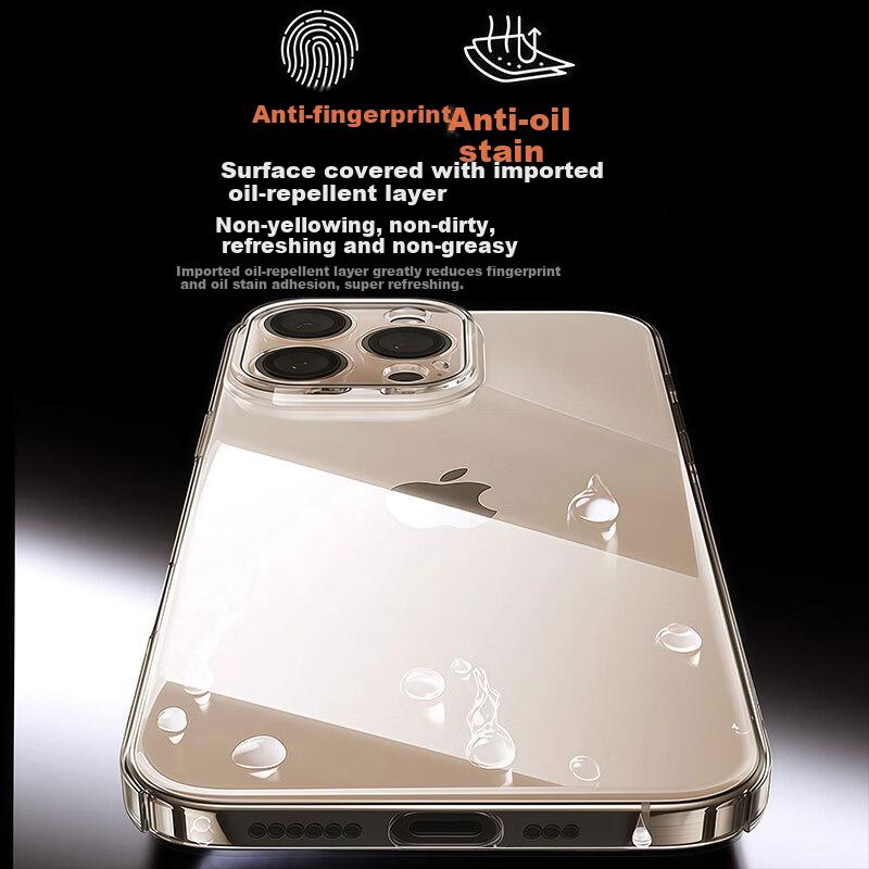 German Ice CrystalIPhone 16 Case, Transparent Full Lens Protection, Magnetic Shockproof, Ultra-Thin Heat Dissipation, Wireless Charging Compatible,