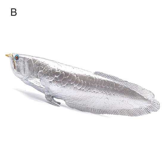 Freshwater Chinese Sturgeon Arowana Fish Simulation Model Toy Aquarium Decor