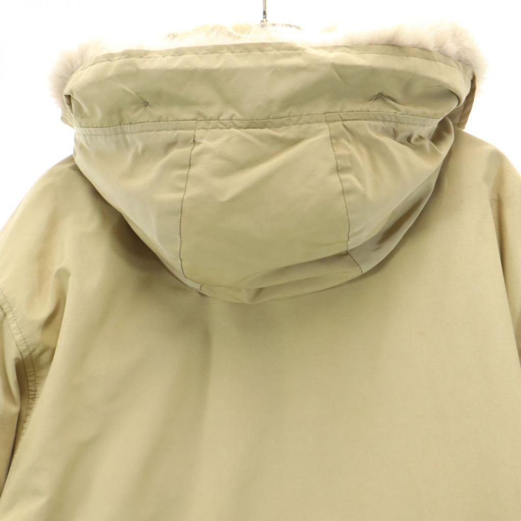 Woolrich 80s Made In USA Vintage Down Coat M Beige Men's Used