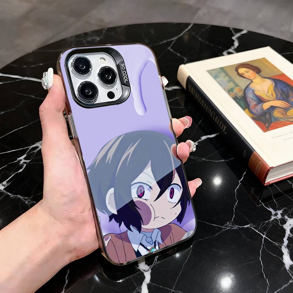Bungo Stray Dogs Чехол для телефона для iPhone 17,16,15,14,13,12,11 Plus,Pro Max,XS,Цветной Посеребренный Внутренний Чехол