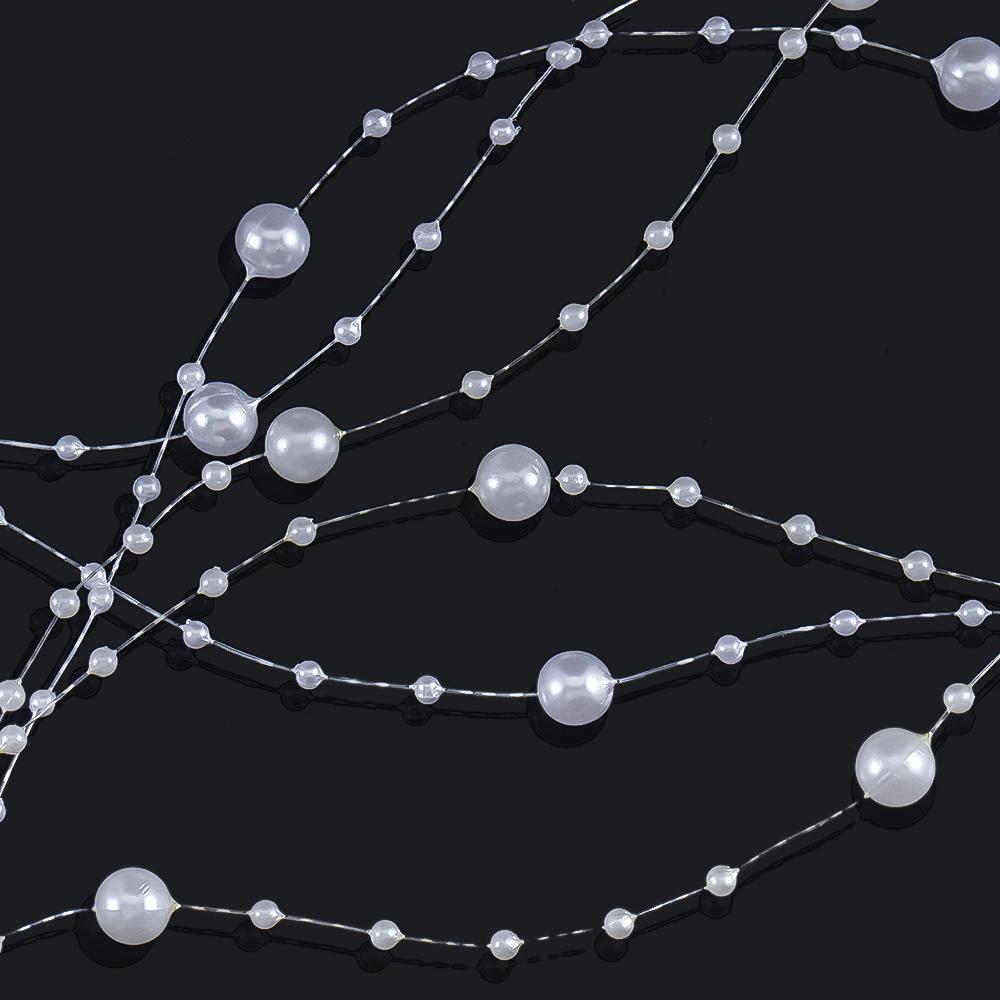10M 2M ABS Imitation Pearl Star Bead Chain Line Cord Plastic Thread Trim DIY Wedding Party Decor Jewelry Findings Craft Material