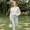 Wei Mei Mulberry Silk Lace Ruffle Shirt for Women - Autumn Collection 25