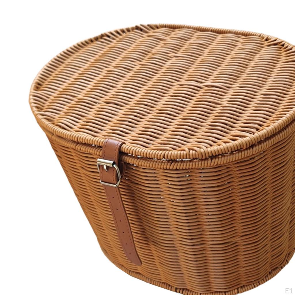 Handmade Vintage Multi-Function Front Bike Basket for Adult