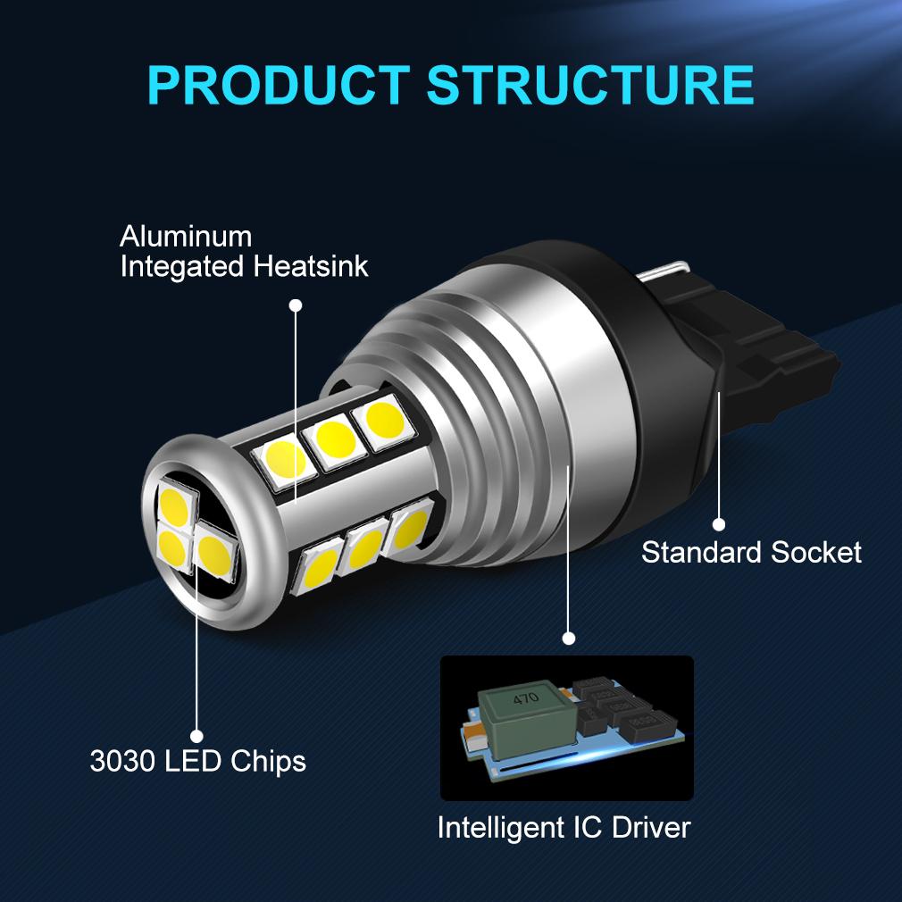 1 шт. 1400LM T20 светодиодная лампа 7440 7443 W21W WY21W W21/5W светодиодная T25 3157 3156 P27/7W P27W автомобильный сигнальный фонарь парковочный фонарь заднего хода 12 В