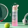 650ml Water Mist Spray Gradient Water Bottle Cools Down Spray Bottle Sports Water Cup  Outdoor
