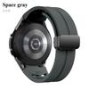 Силиконовый магнитный ремешок без зазоров для Samsung Galaxy Watch 7 6 5 4 44 мм 40 мм Pro 45 мм, а также для Galaxy Watch 6 Classic 43 мм 47 мм.
