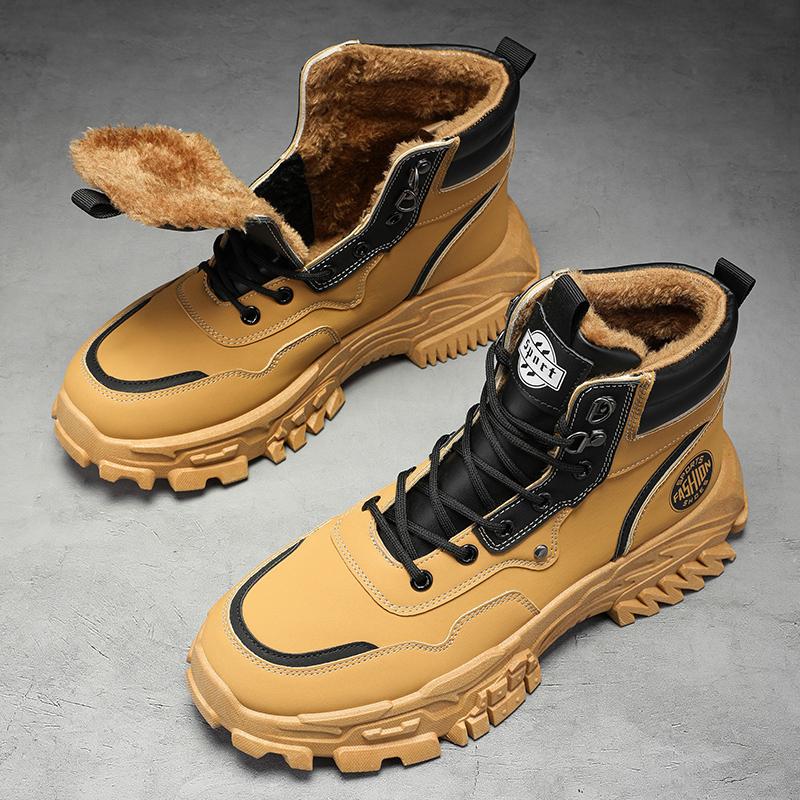 Модные ботинки для мужчин, кроссовки на платформе, классические туфли в британском стиле, мужские уличные кроссовки для активного отдыха, высокие туфли в стиле панк для мужчин