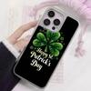 Чехол для мобильного телефона на День Святого Патрика для iPhone 17 16 15 14 13 12 11 Air Pro Max Plus Серебряное покрытие Цветной чехол Красивый