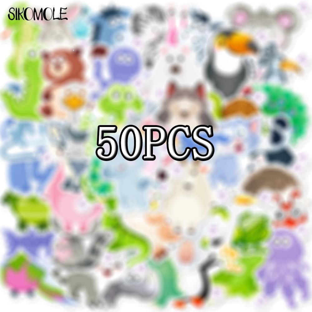10 30 50Pcs Cartoon Cute Little Animals For Children Stickers Book Diy Skateboard Toy Guitar Luggage Decoration Graffiti Sticker