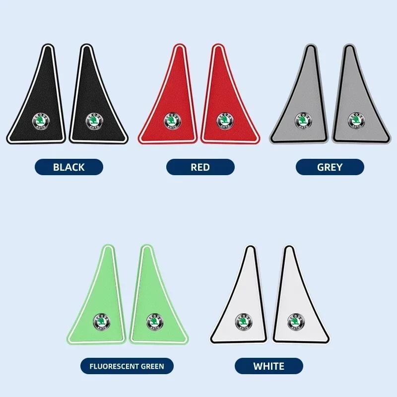 2pcs Universal Car Door Corner Covers Silicone Protector for skoda octavia a5 a4 fabia superb rapid mk3 yeti Car Accessories agu233
