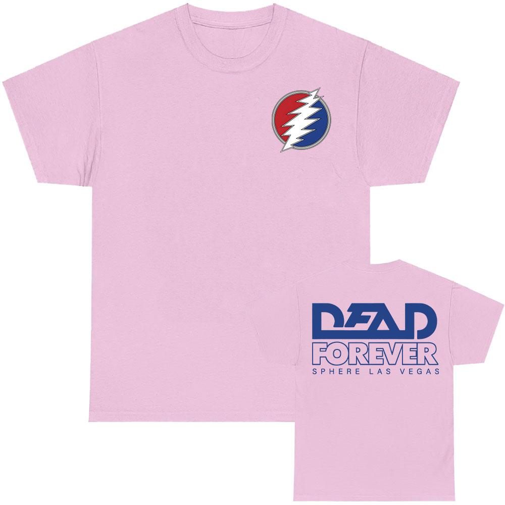 Dead Forever Sphere Heather Tshirt Short Sleeve Summer Cotton Tshirts for Male DEAD  COMPANY Rock Band Graphic T Shirt Unisex