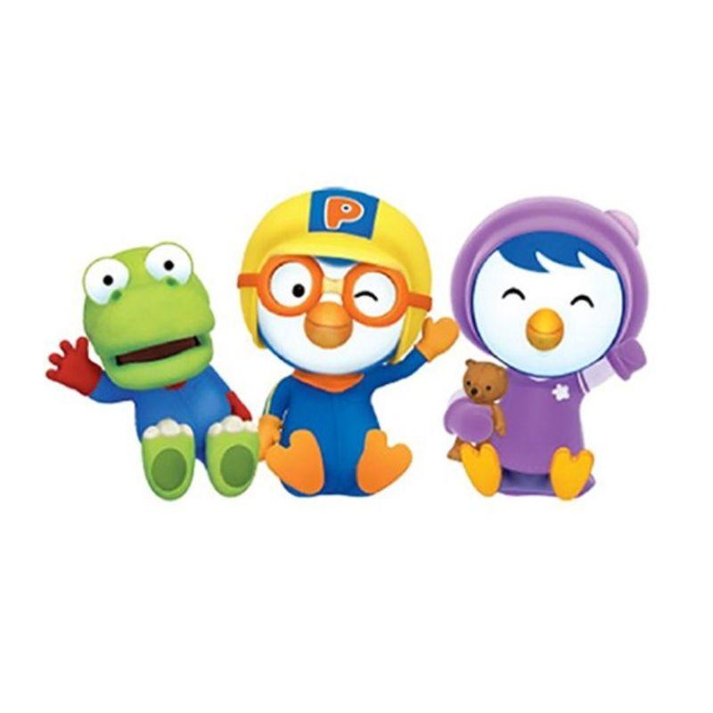 KM Pharmaceutical Набор детской зубной пасты Pororo Новинка Смешанные фрукты Ананас Дыня Яблоко Низкое содержание фтора Уход за полостью рта для малышей 90 г x4 (Всего 360 г)