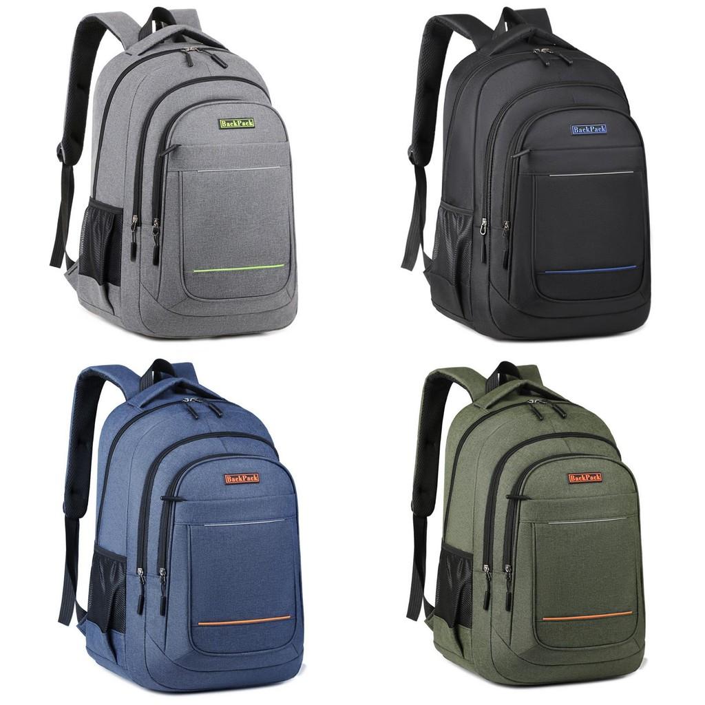 Oxford Fabric Large Capacity Student Backpack With Breathable Straps For Middle School And High School Students