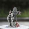 Angel Cross Figurine for Garden, Solar Light Decoration Outdoor