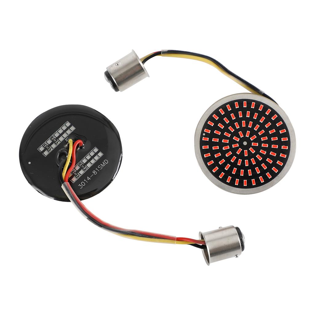 1157 LED Turn Signal Light Inserts Lamp Fit for Softail Touring Dyna Sportster