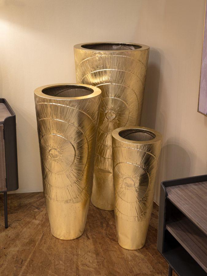 Vase Holder Goldely Set 3 Pcs Cm Ø 50,8X114,9-40X92,7-29,8X70,5