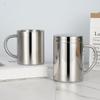 Кофейная кружка из нержавеющей стали с двойными стенками и крышкой, портативная чашка, дорожный стакан, кувшин, чашки для чая с молоком, офисные кружки для воды