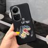 Case For Oppo Reno10 Pro Global Version Cover Bumper For Reno 10 10Pro 5G CPH2531 CPH2525 Soft TPU Capa With Cartoon Print Etui