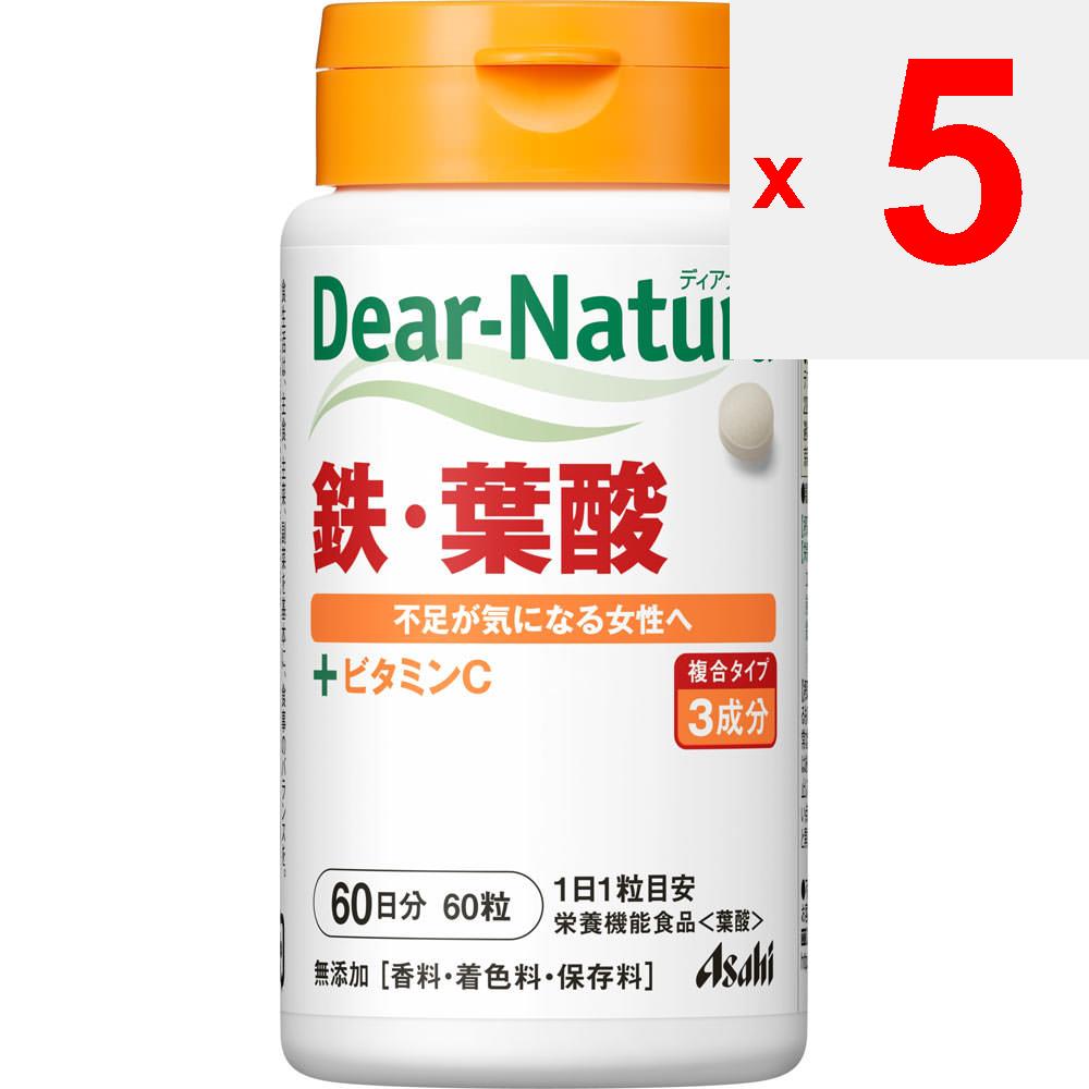 Asahi Dear-Natura Железо и фолиевая кислота 60 капсул Препараты железа Минералы Препараты железа