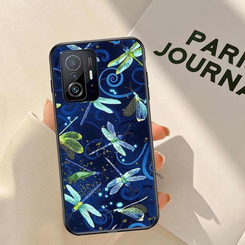 Чехол-кейс с рисунком стрекозы для POCO X4 Pro X3 GT F1 F3 M3 M4 X3 Pro Чехол для телефона для Xiaomi 11T 12 Pro Mi 11 Lite