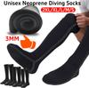 Термоноски для гидрокостюма из неопрена толщиной 3 мм, противоскользящие, длинные, для плавания, дайвинга, рафтинга, сноркелинга, парусного спорта и плавания.