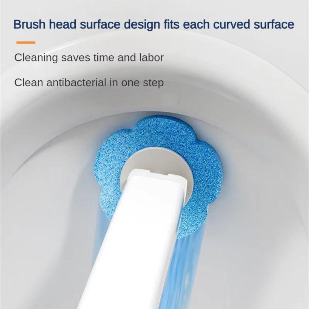 360° Cleaning Toilet Bowl Brush Holder Long Handle Disposable Toilet Brush Toilet Cleaner