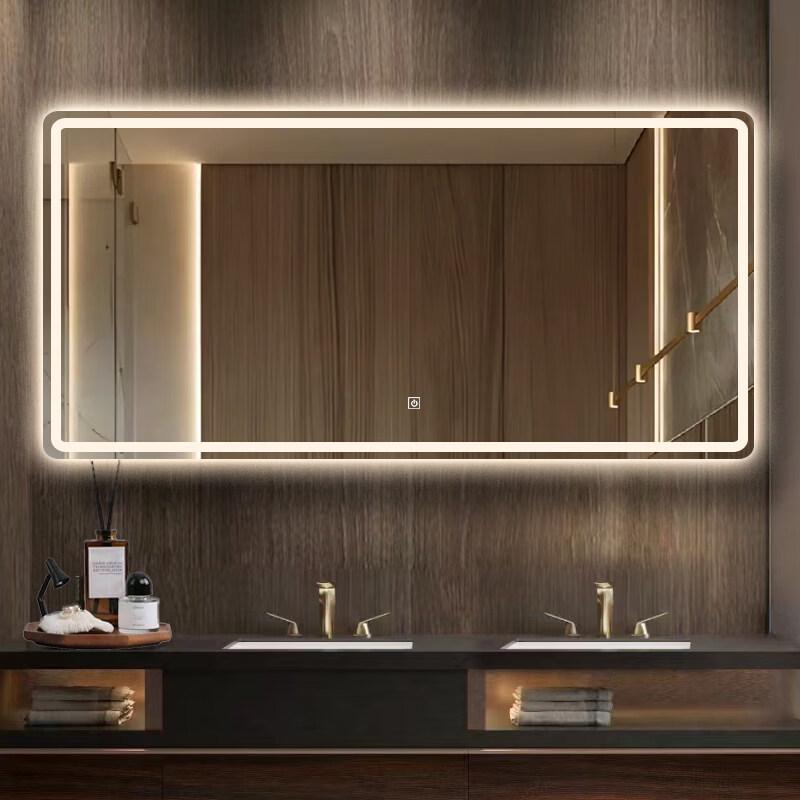 Wall-Mounted LED Bathroom Mirror