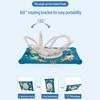 Чехол для Samsung Galaxy Tab A9+ X216 Мультяшный дизайн Вращающаяся подставка Силиконовый чехол для планшета