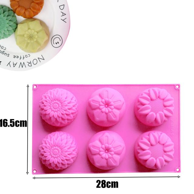 Круглые формы для выпечки, силиконовая форма для выпечки, форма для выпечки, торта, форма для кексов, кексов, пончиков, силиконовая форма для мыла, инструменты для шоколада