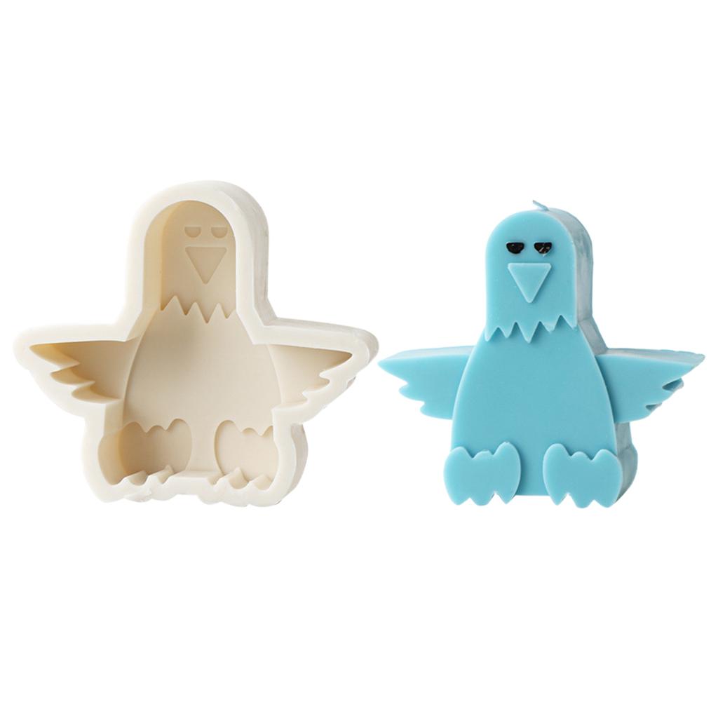 Красивая глиняная силиконовая форма, формы для украшений, формы для статуй в форме мультяшных животных, силиконовая форма для свечей, идеально подходящая для рукоделия