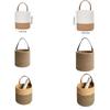 Cotton Rope Hand Woven Hanging Baskets Natural Wicker Plant Flower Pot  Snack