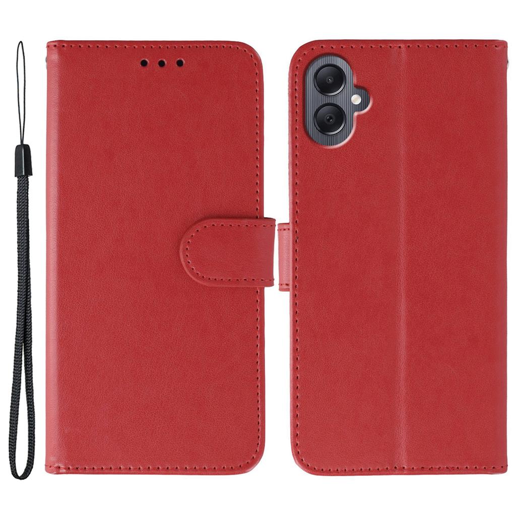 For Samsung Galaxy A06 4G Cases PU Leather Flip Wallet Phone Cover with Strap