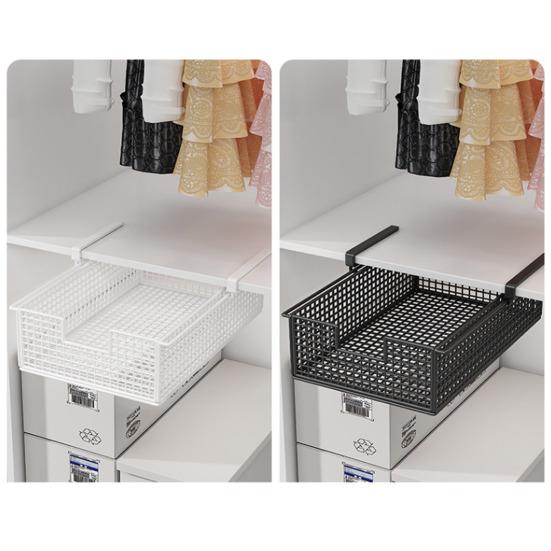 Yousheng Hanging Pullout Drawer Rustproof Corrosion Resistant Large Capacity Sliding Under-Shelf Accessories Storage Bin